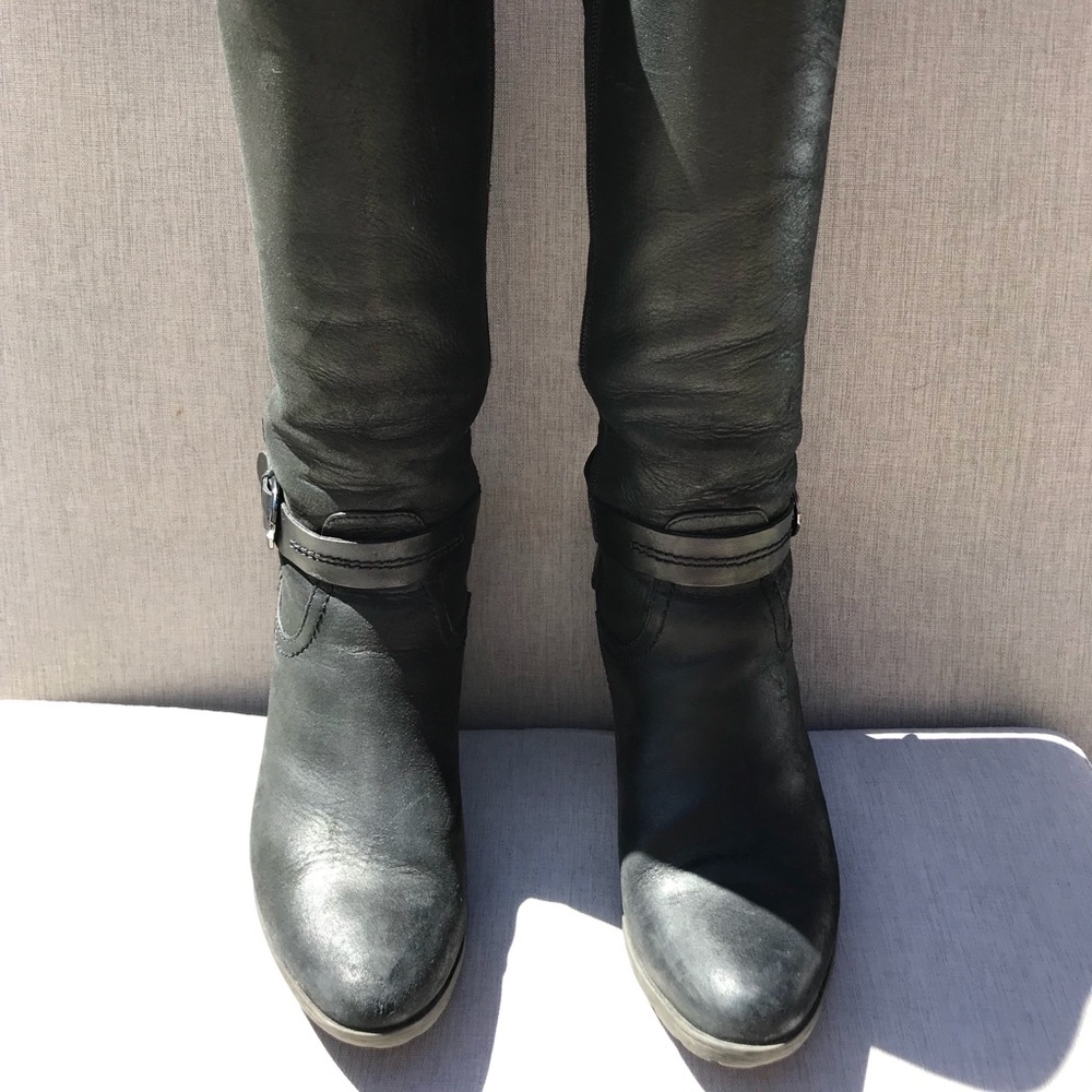 Blondo Black Oiled Leather Aqua Protect Boots